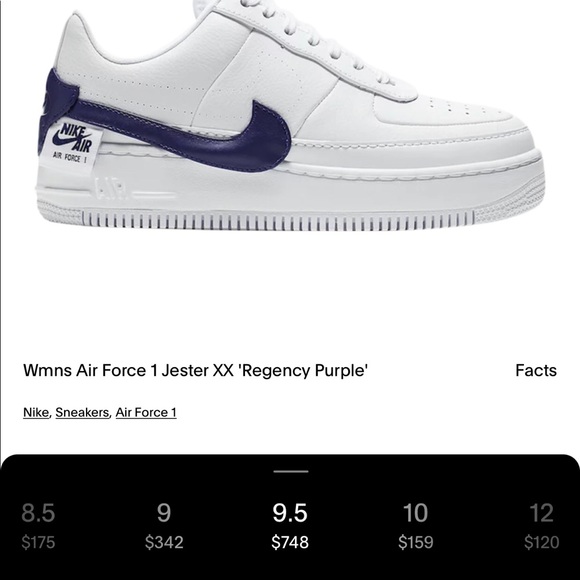 NIKE Air Force One Jester XX Regency Purple VERY RARE - Picture 9 of 9